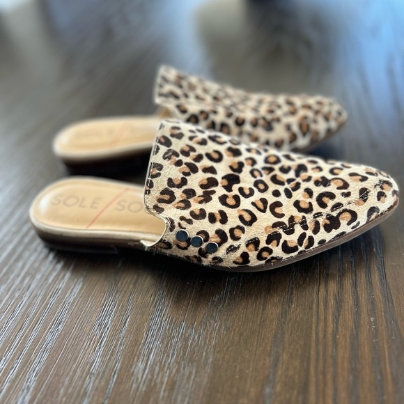 Sole Society mules flats cheetah print - Picture 6 of 7